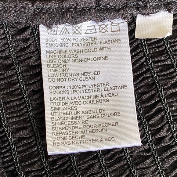 UO Black Ruched Ruffle Cropped Tube Top Adjustable Straps - Picture 6 of 11